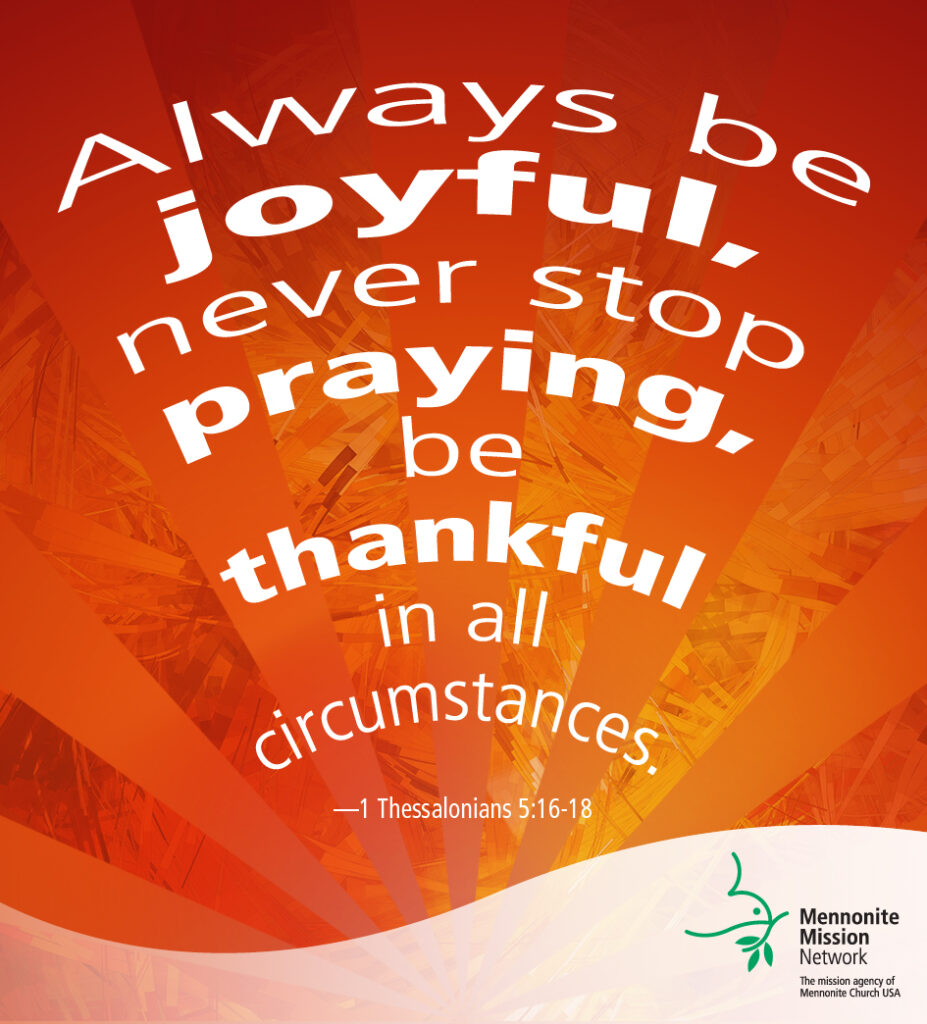 Be joyful