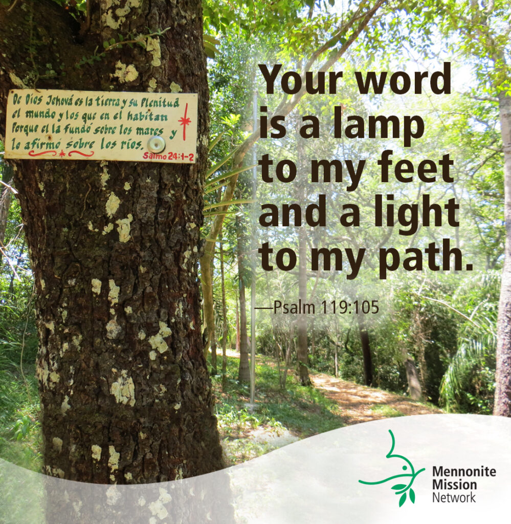 A lamp to my feet