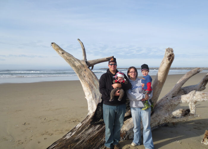 Ben Baker and Jill Swiers Baker with their two sons Nolan and Jakoby. Photo submitted. Download full-resolution image.