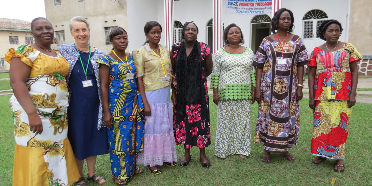 Eight women were among the participants at Francophone Mennonite Network conference in Kinshasa: Christine Kalume