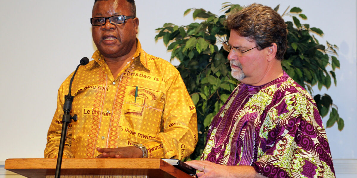 Steve Wiebe-Johnson with Adolphe Komuesa Kalunga