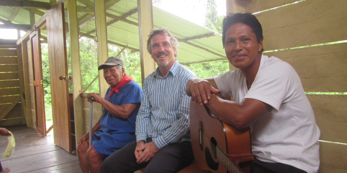 ​From left: Mauricio Mendua (village elder)
