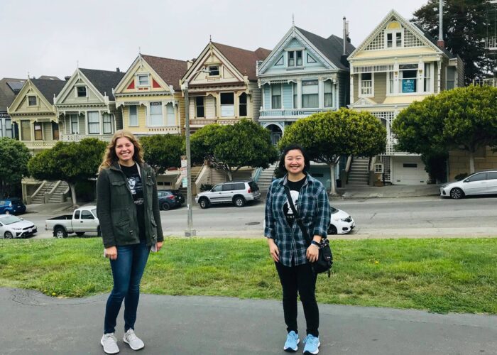 ​San Francisco MVS participants Polly Carlson and Claire Waidelich.