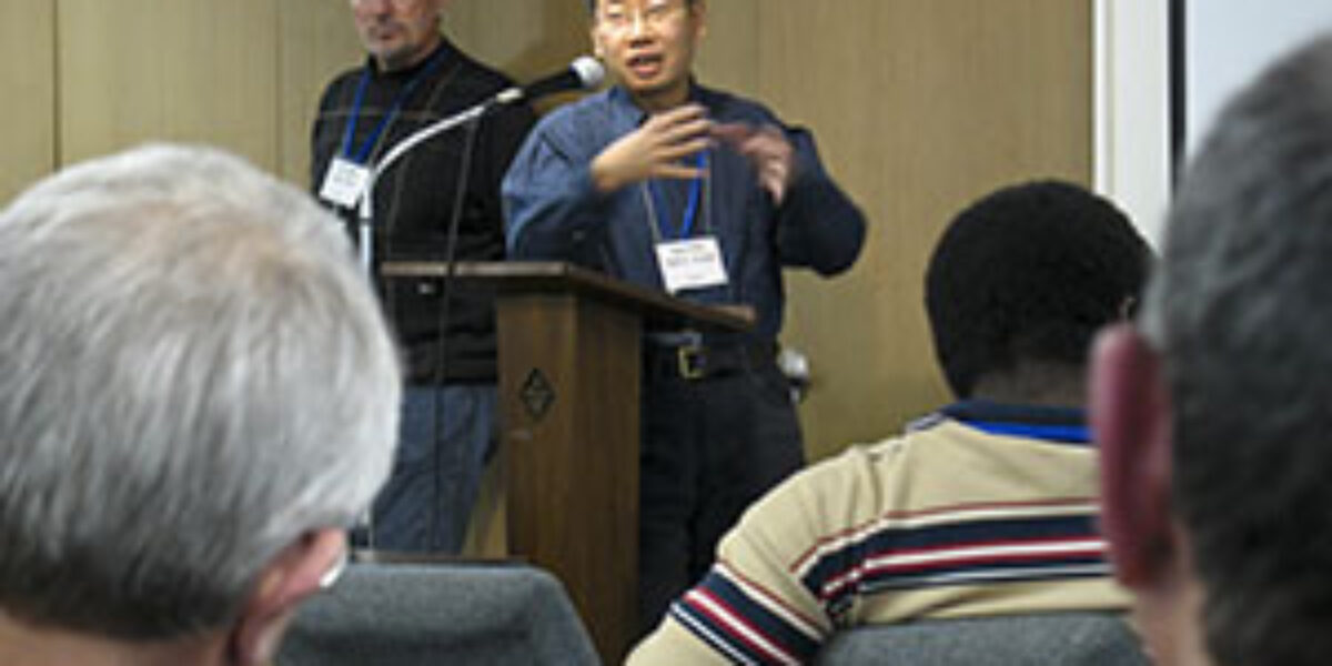 Kevin Yao (right) with Myrrl Byler