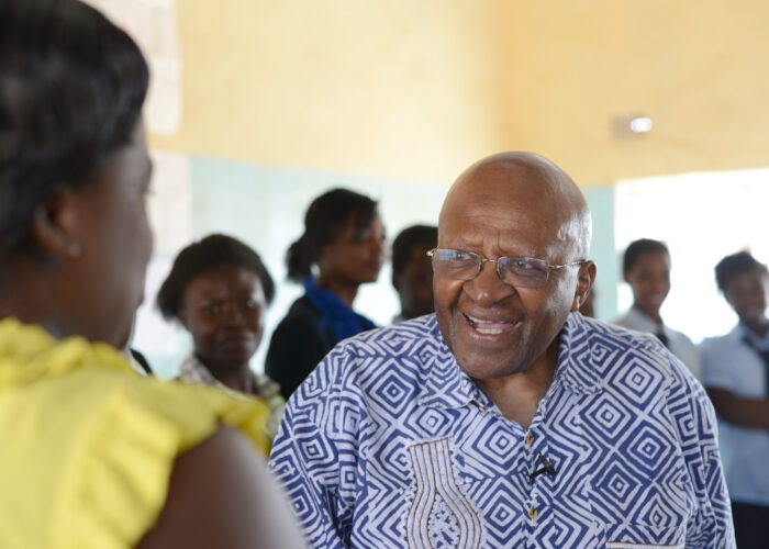 "Archbishop Desmond Tutu and Mabel van Oranje visit girls' empowerment programme to prevent child marriage in rural Zambia"by Girls Not Brides is licensed under CC BY-NC 2.0