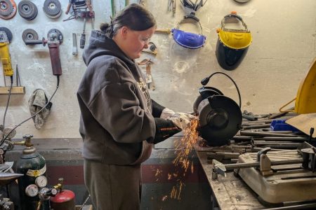 This is Elisabeth Daudey, who serves at RawTools (she is in the Colorado Springs Service Adventure unit).