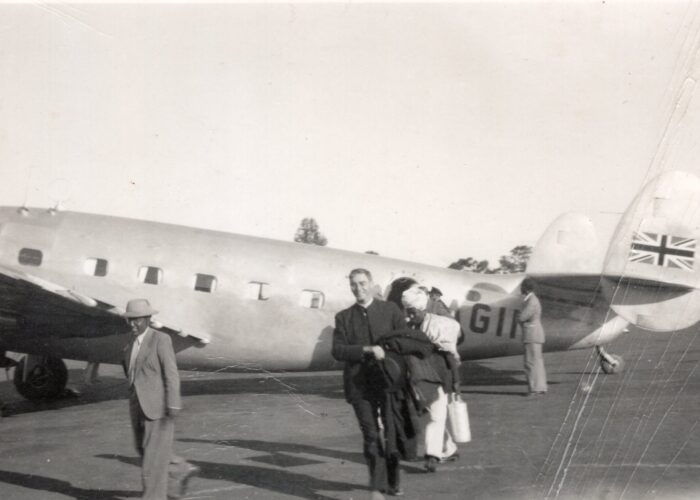 Joe and Minnie traveled to and from India by sea, but by the time Joe started traveling as executive secretary of MBMC, air travel had become a more efficient option. MCUSA Archives