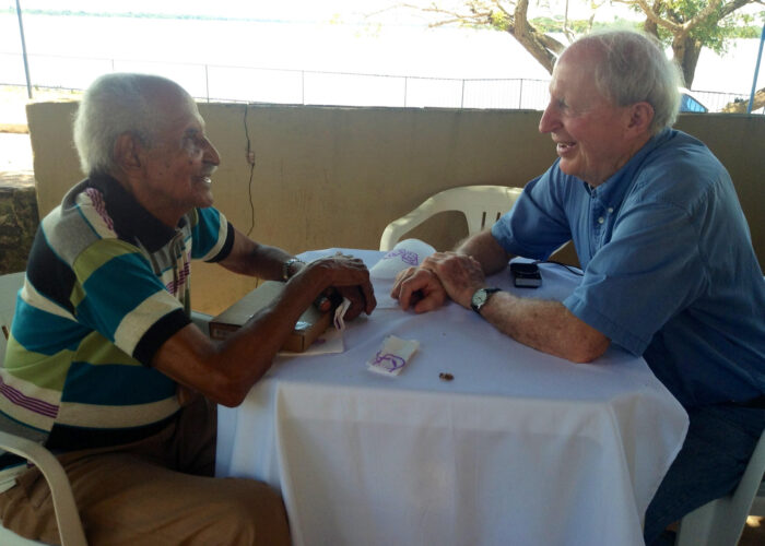 Bob Gerber (at right) and José Fernandes de Brito