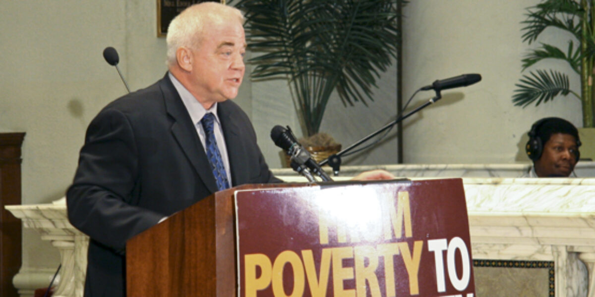 Jim Wallis speaks on ending poverty