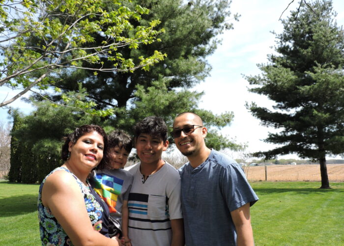 ​Gloria Guadarrama ejnjoys time with her family -- sons Kalét and Cristian and husband Jose Guadarrama-Miranda. Photo by Gloria Guadarrama. 
