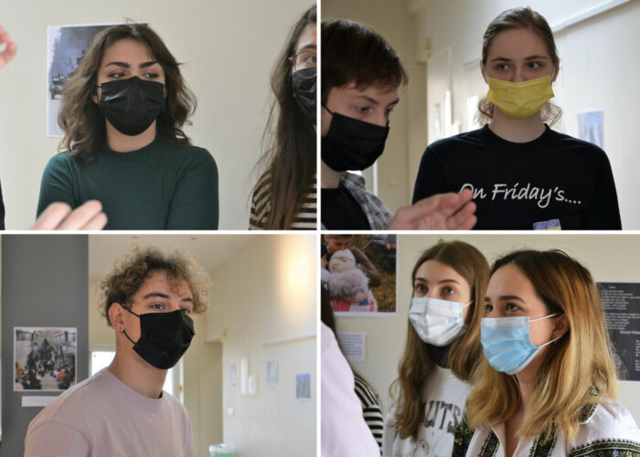 ​Clockwise from top left: LCC International University students — Sofia Memedova