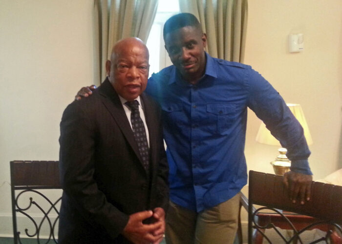 ​The late John Lewis (left) and Wil LaVeist