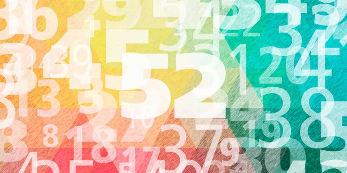 number background graphic