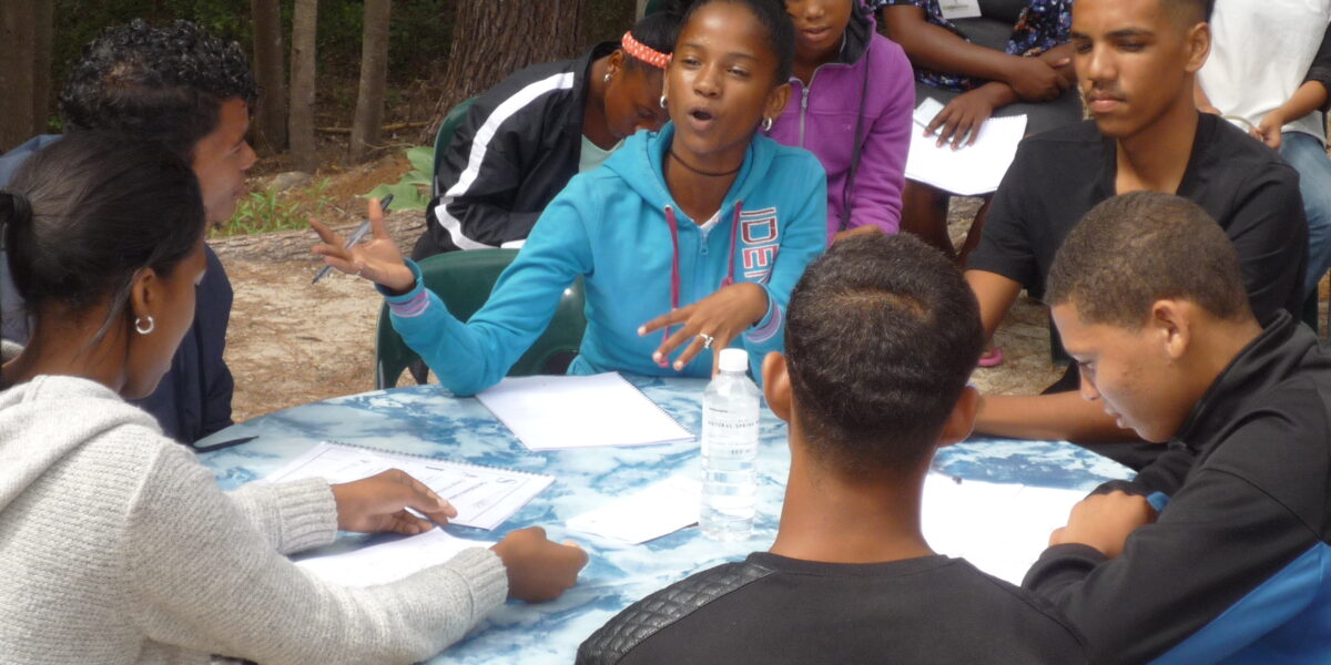 ​Gakeema Allie speaks out during peer mediation training