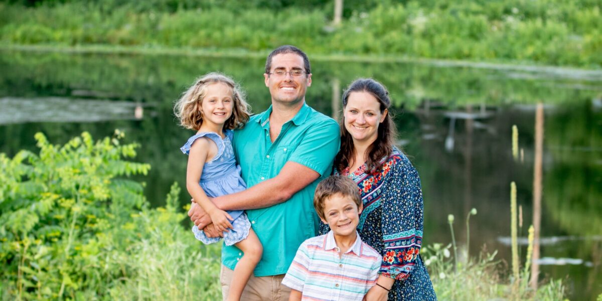 Laura and Nick with their children, Jesse and Brielle.
