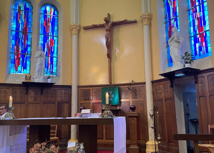 ​The altar of Église Catholique Sainte Germaine (Saint Germaine Catholic Church) in Calais