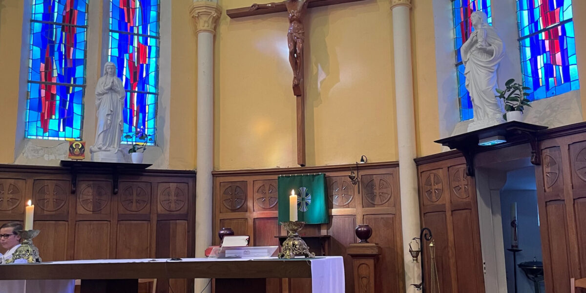 ​The altar of Église Catholique Sainte Germaine (Saint Germaine Catholic Church) in Calais