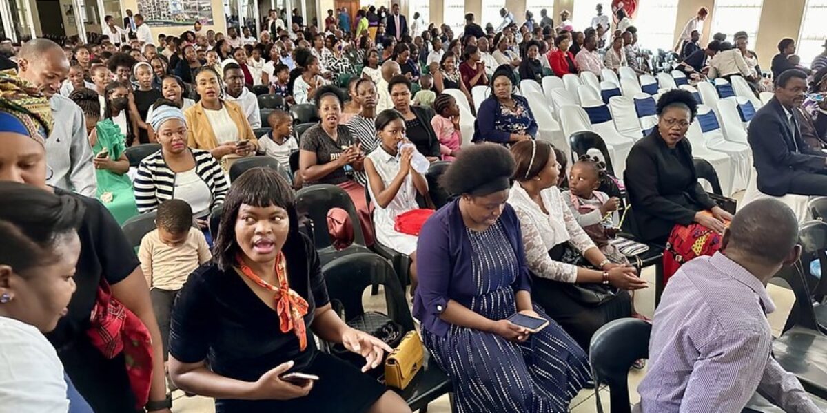 The congregation at Brethren in Christ Church, Hillbrow. Photo by Jennifer Murch.