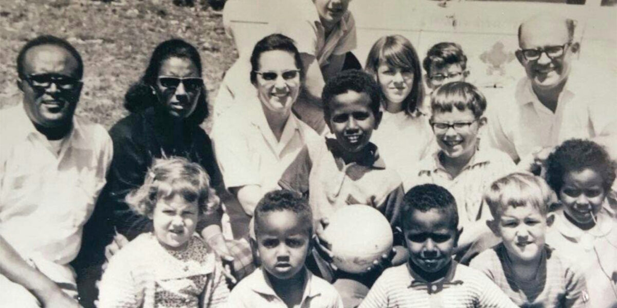 ​The families of Ann and Paul Gingrich and Gidaye and Million Belete enjoyed a farewell picnic together on Entoto Mountain north of Addis Ababa